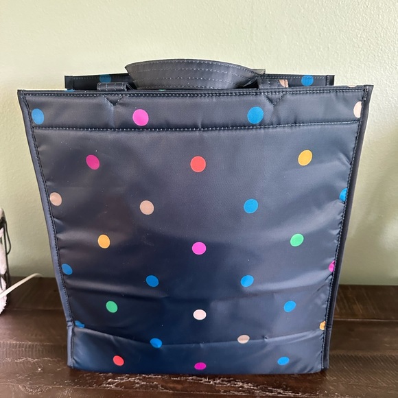🟣🟡🔵 NWT Lug Runner 1 piece Tote in Multi Dot Navy 🟣🟡🔵 - Picture 5 of 9